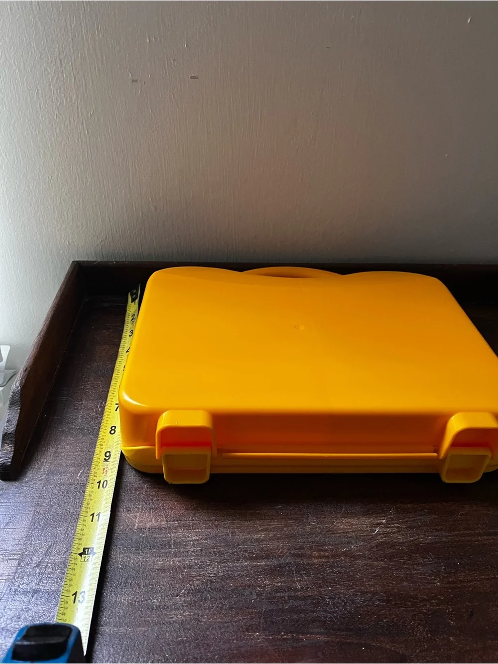 Vintage 2012 Lego Yellow Kids Carrying Case with Red Latches
